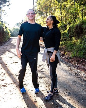 Theis Rasmussen og Nathalie Mawussi Michelle Jensen.