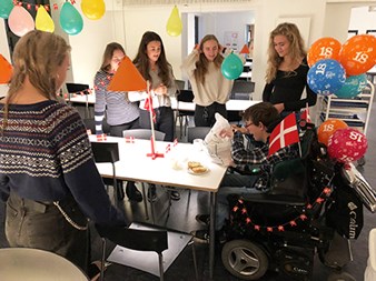 Simon Holm Eeg på Osted Efterskole.